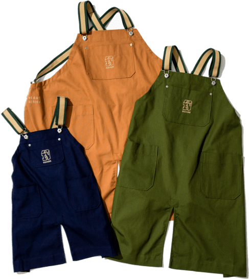 同デザインのエプロンは数量限定で