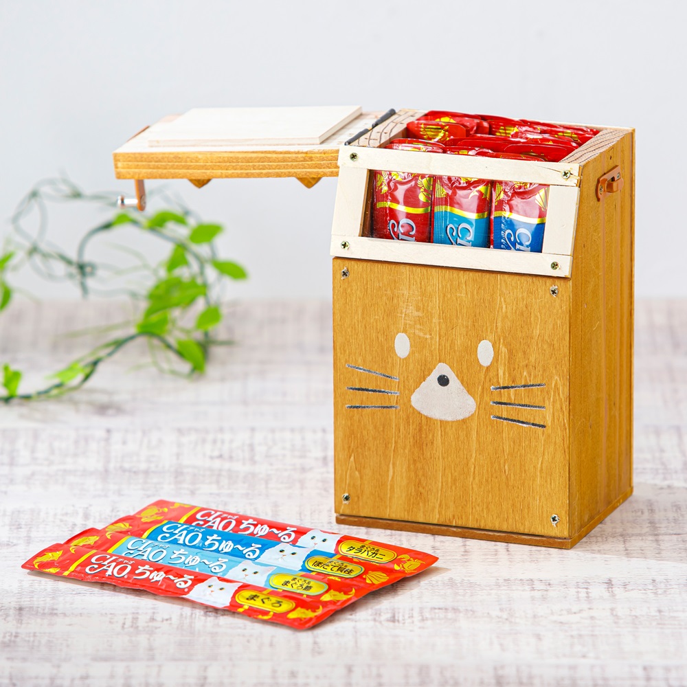 ちゅ〜るを収納できるオリジナルボックス作り