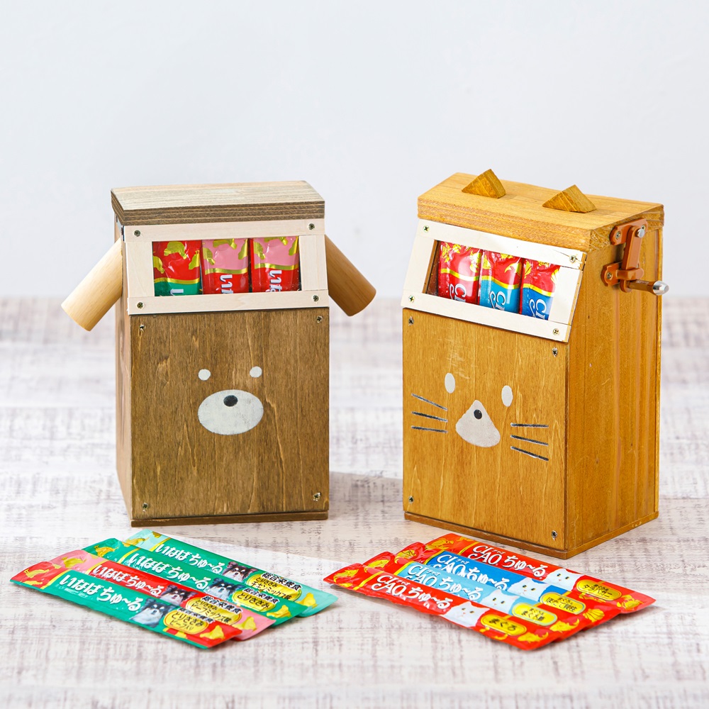 ちゅ〜るを収納できるオリジナルボックス作り