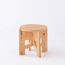 Kumimoku クロスレッグチェア 丸小